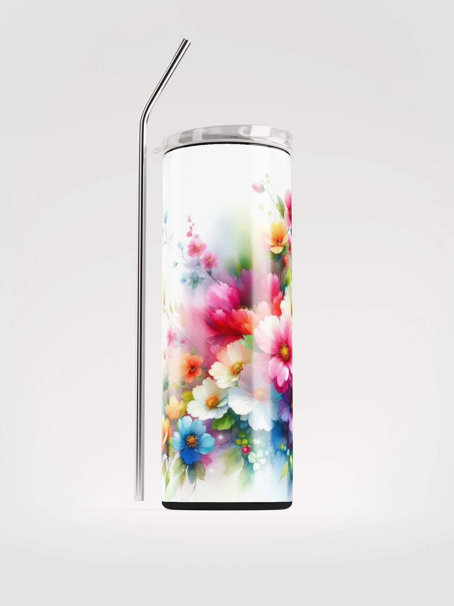 Fluttering Blossoms Tumbler: Sip into Springtime Splendor! product image (1)