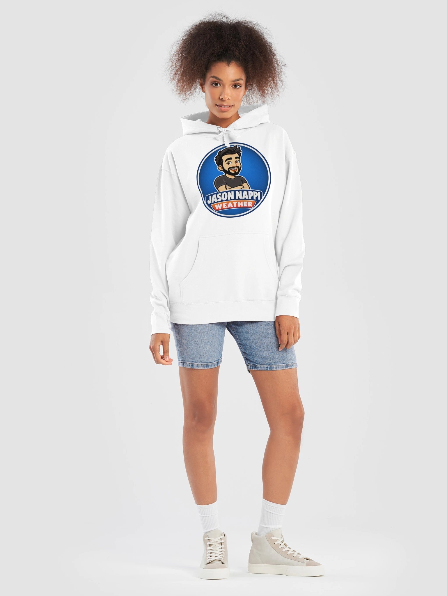 Jason Nappi Weather Signature Logo Hoodie White product image (7)