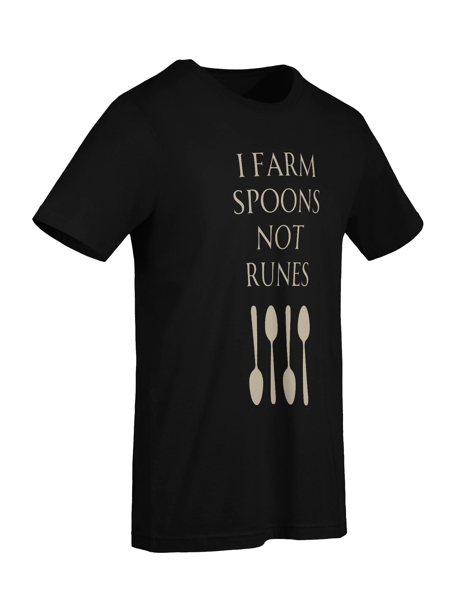 I Farm Spoons Not Runes Shirt | Spoonie Gamer & Chronic Illness Tee product image (7)