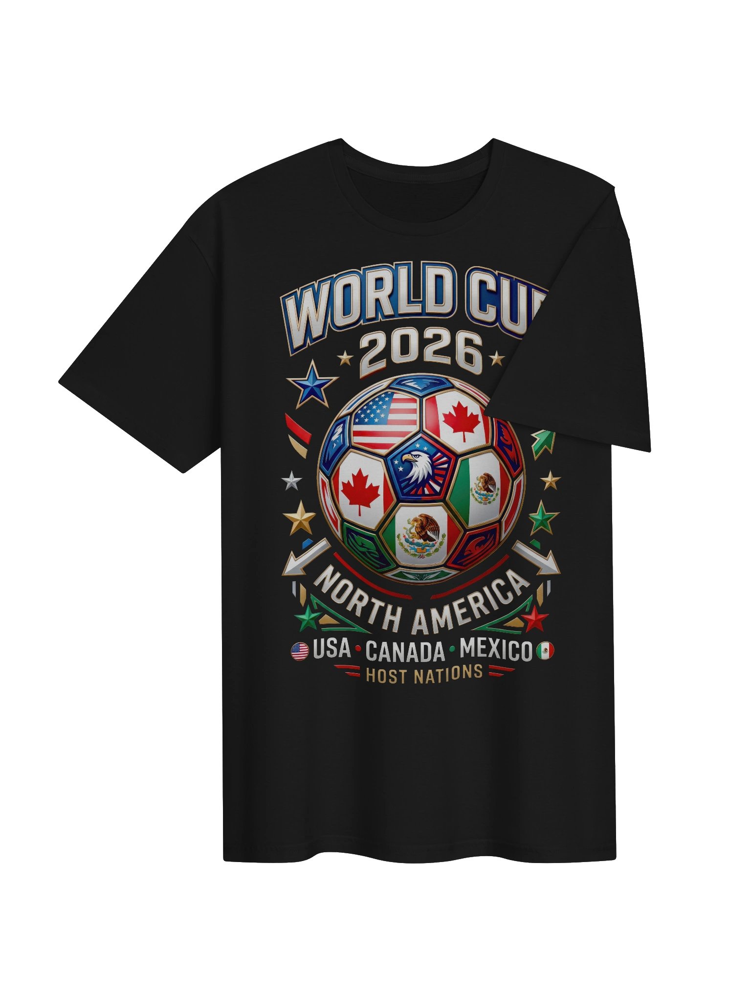World Cup 2026 Host Nations Graphic Tee product image (5)