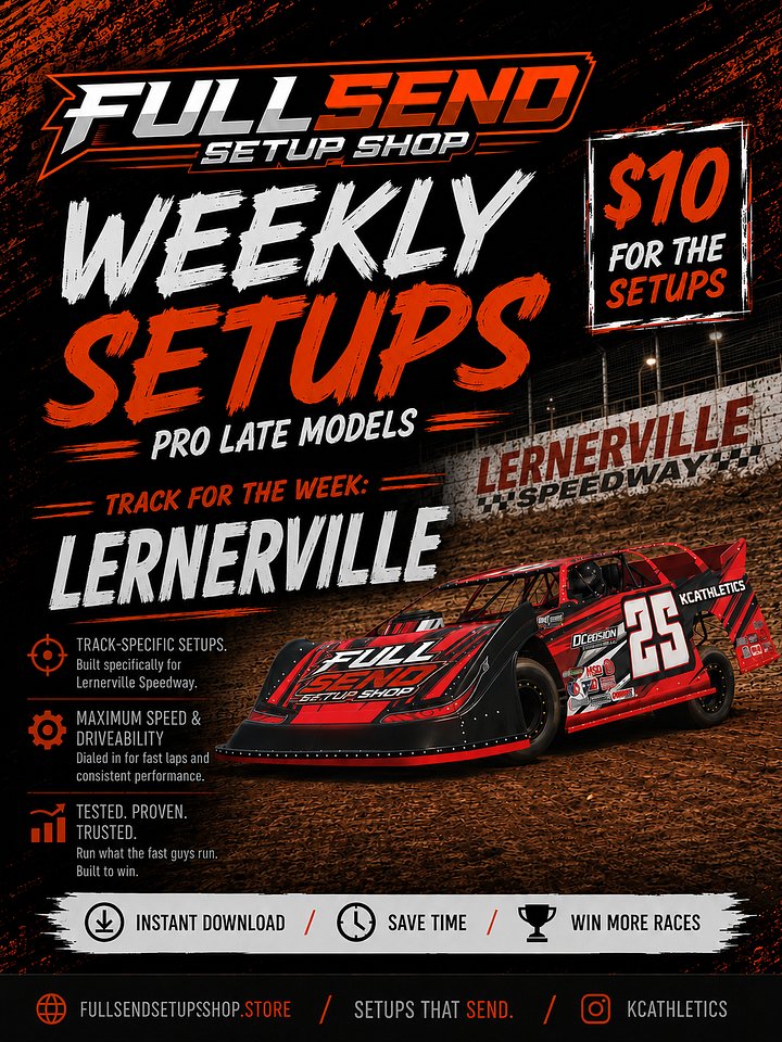 W11 | Pro Late Model Dirt Lernerville Setup product image (1)