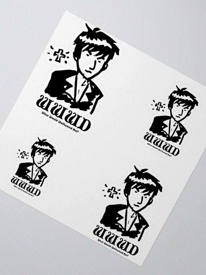 What Would Wolfwood Do? 3x3 stickers product image (2)