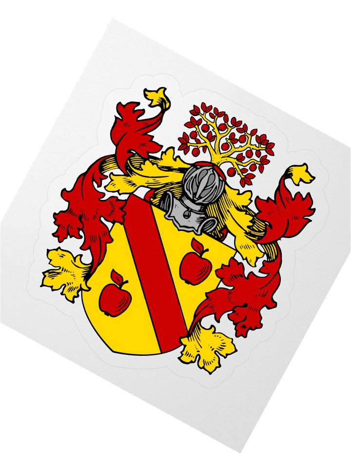 Apple Crest Kiss Cut Sticker product image (5)