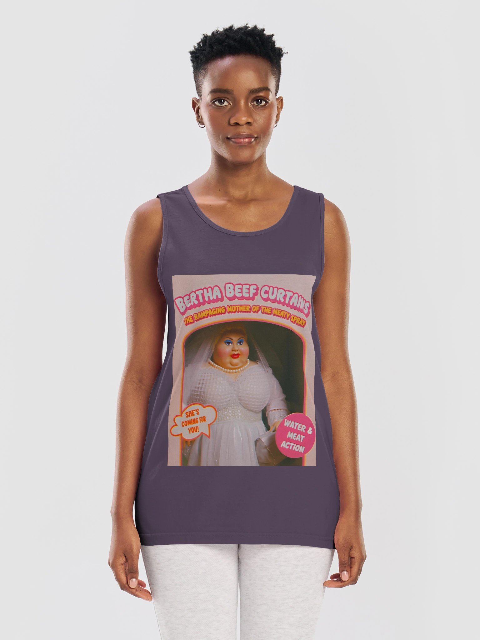 666 Toys | The OG Bertha Beef Curtains | Comfort Colors Unisex Garment-Dyed Tank Top product image (7)