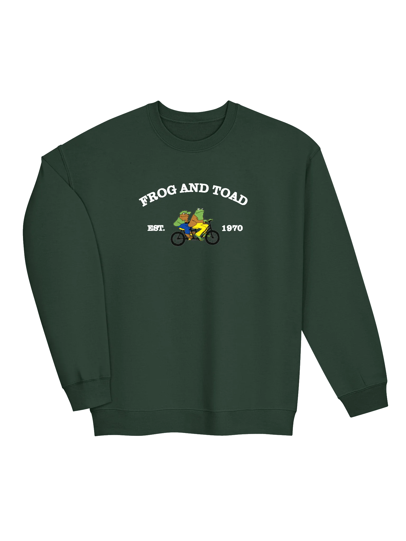 Frog and Toad Bike Embroidered Unisex Sweatshirt product image (2)