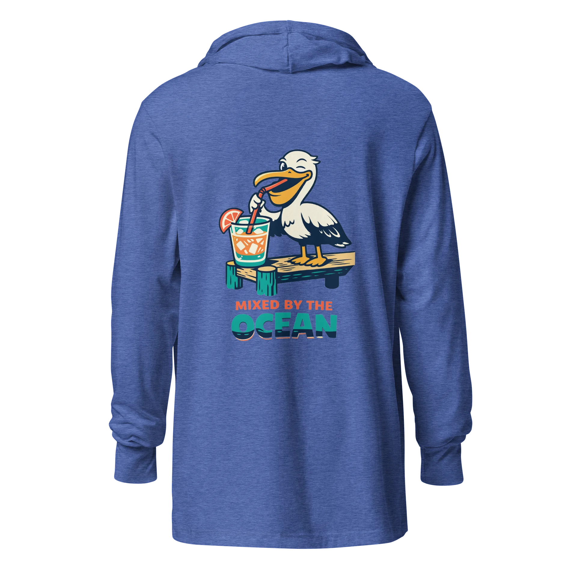 Mixed Pelican by the Ocean Hooded T-Shirt product image (1)