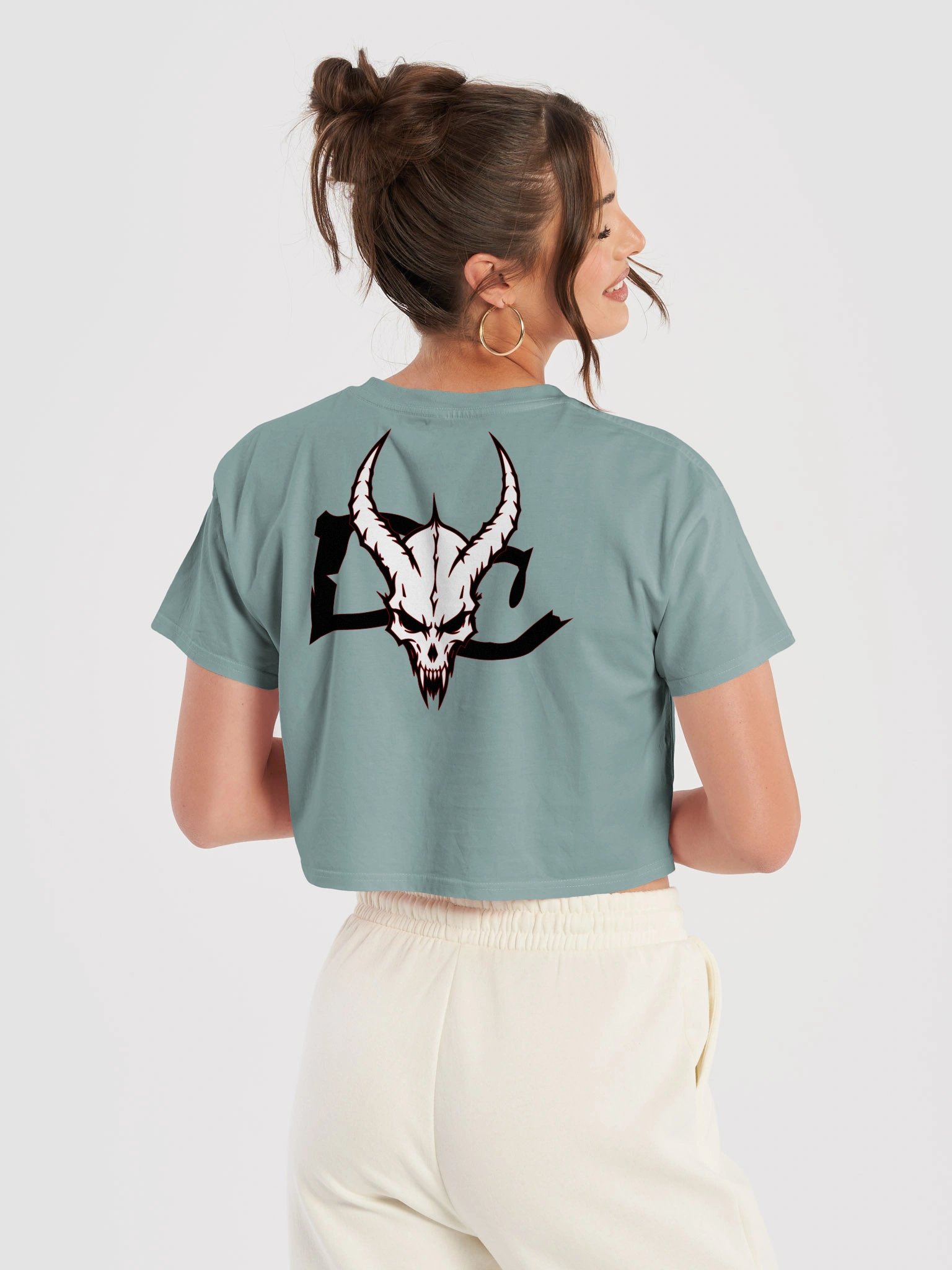 Horned Skull Crop Top product image (48)