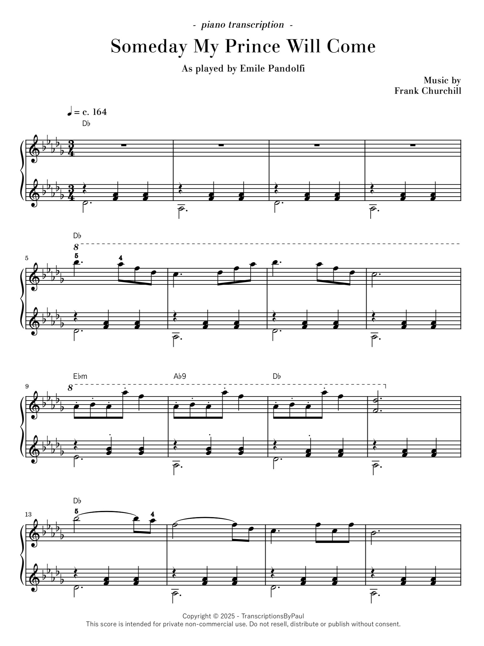 Someday My Prince Will Come - Emile Pandolfi product image (1)