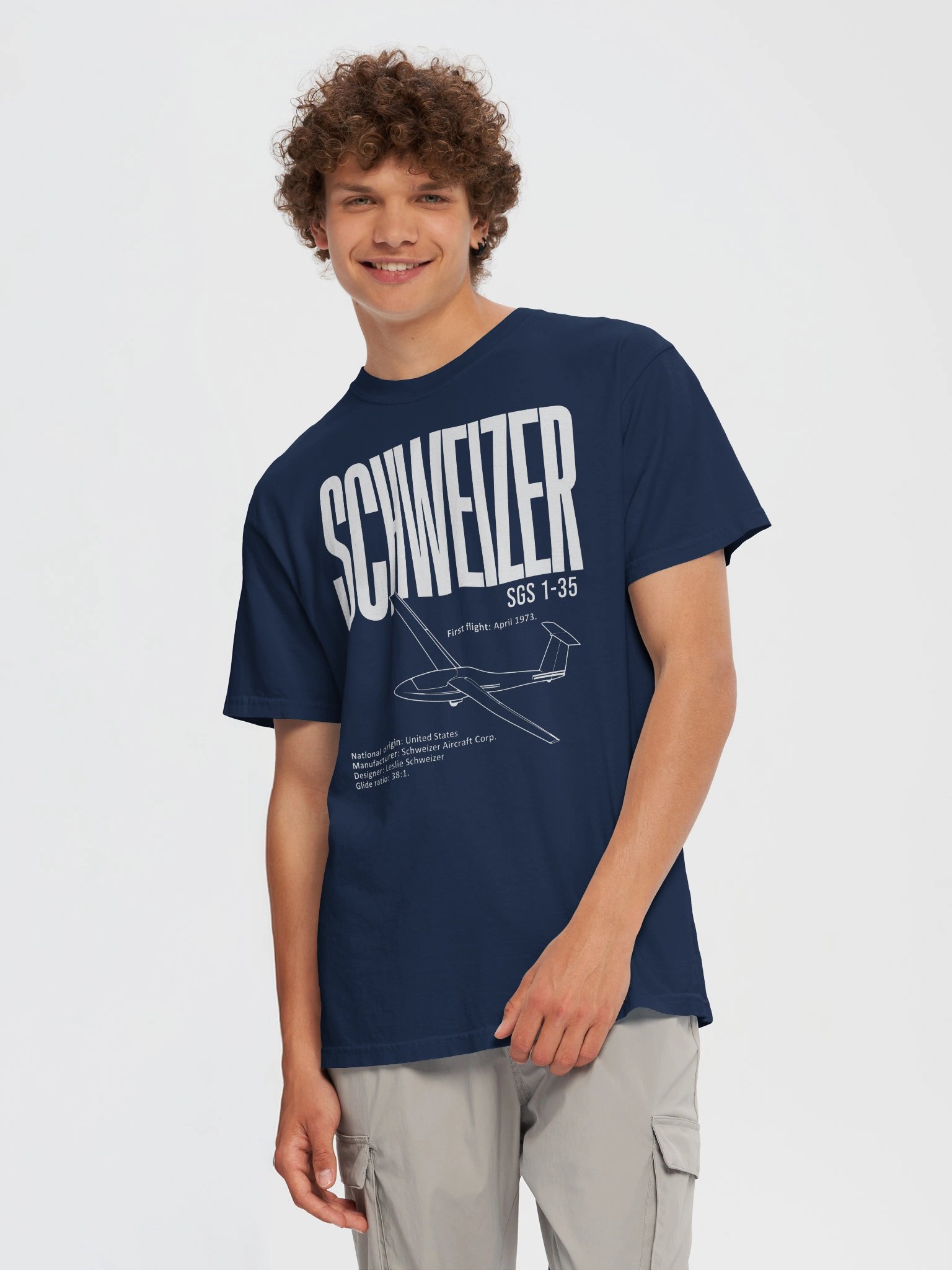 Schweizer SGS 1-35 Glider Pilot T-Shirt product image (59)