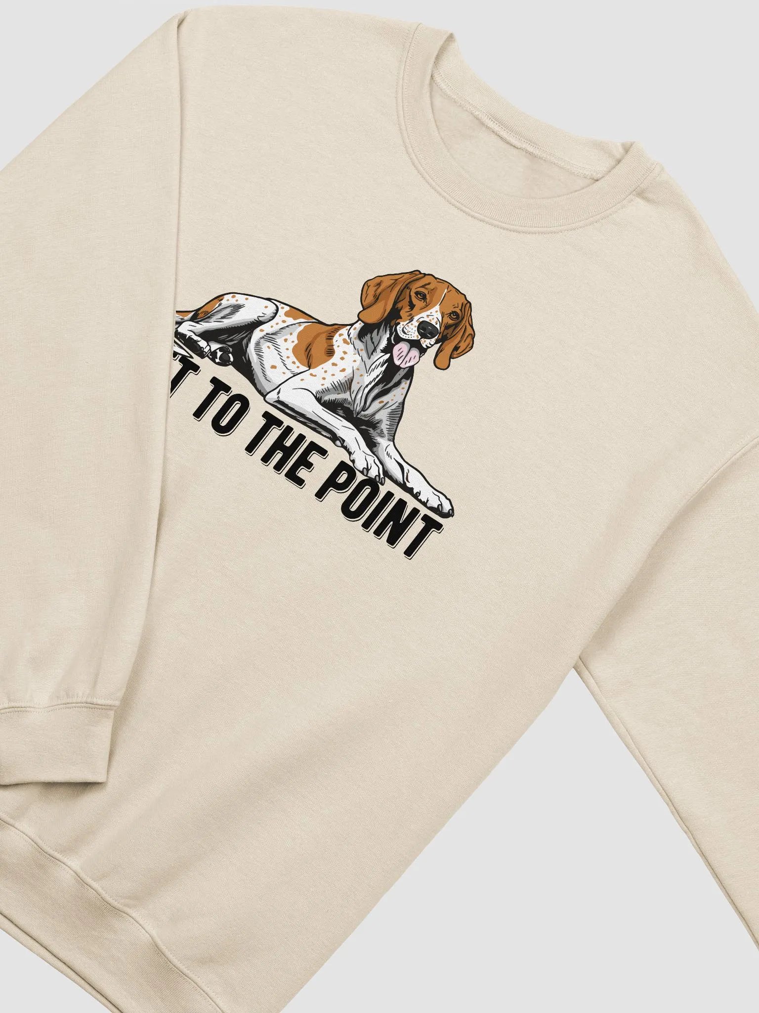 Get to the Point Sweatshirt of an English Pointer(Brown) | Funny Shirt for Pointer Dog Paw-rents product image (4)