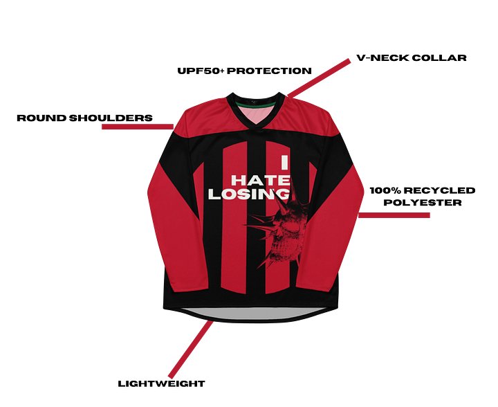 Xblackred Premium Hockey Jersey product image (2)
