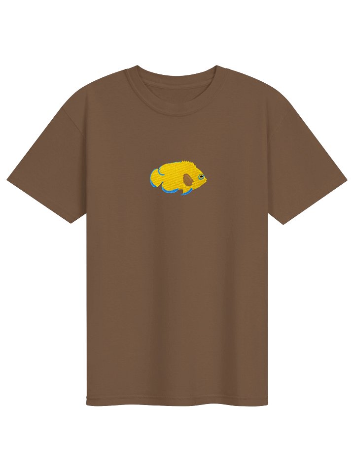 Lemonpeel Angelfish Embroidered Shirt | Yellow Dwarf Angelfish Reef Fish Tee | Saltwater Aquarium Apparel product image (57)