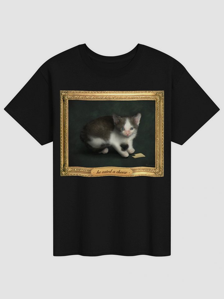 he eated a cheese T-shirt product image (1)