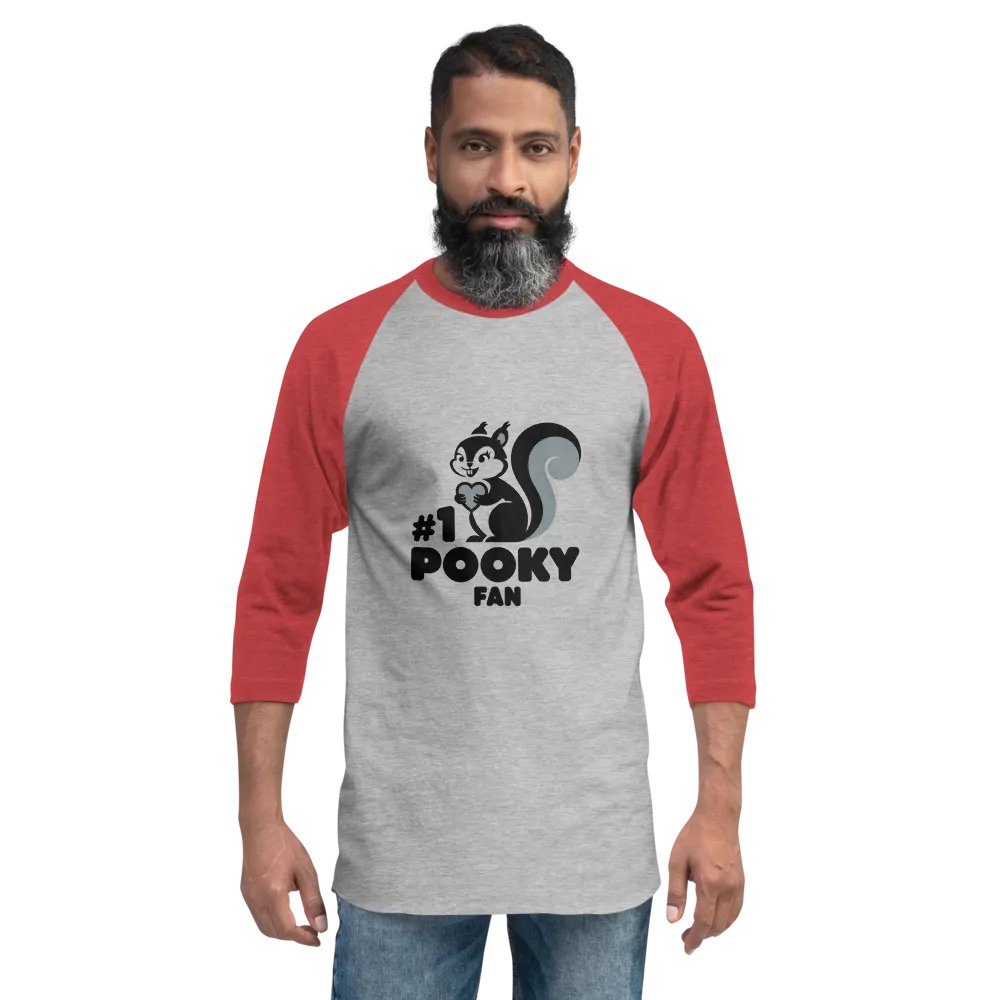 Pooky's Heartfelt Squirrel Raglan Tee product image (2)