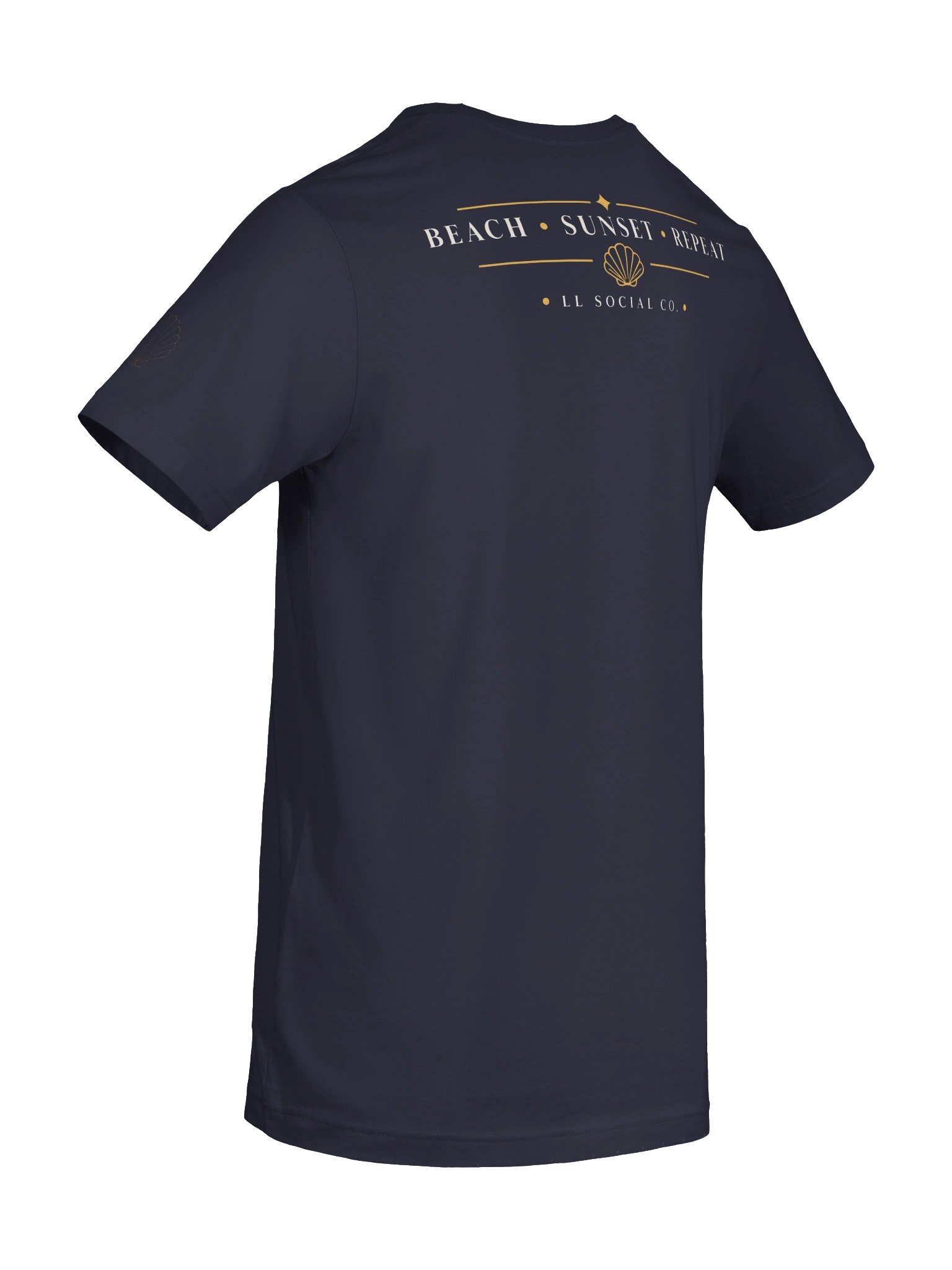 LL Social Co. Beach Sunset Essential Tee — Clam Shell | Ivory product image (81)