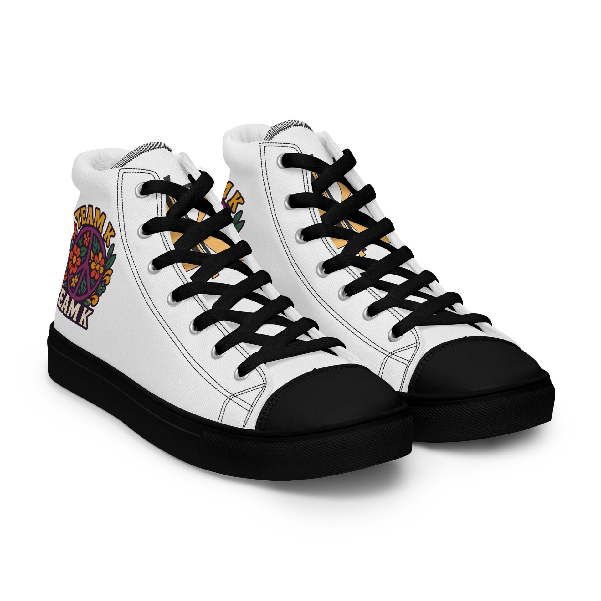 Team K 1960's Women's High Top Canvas Shoes product image (11)