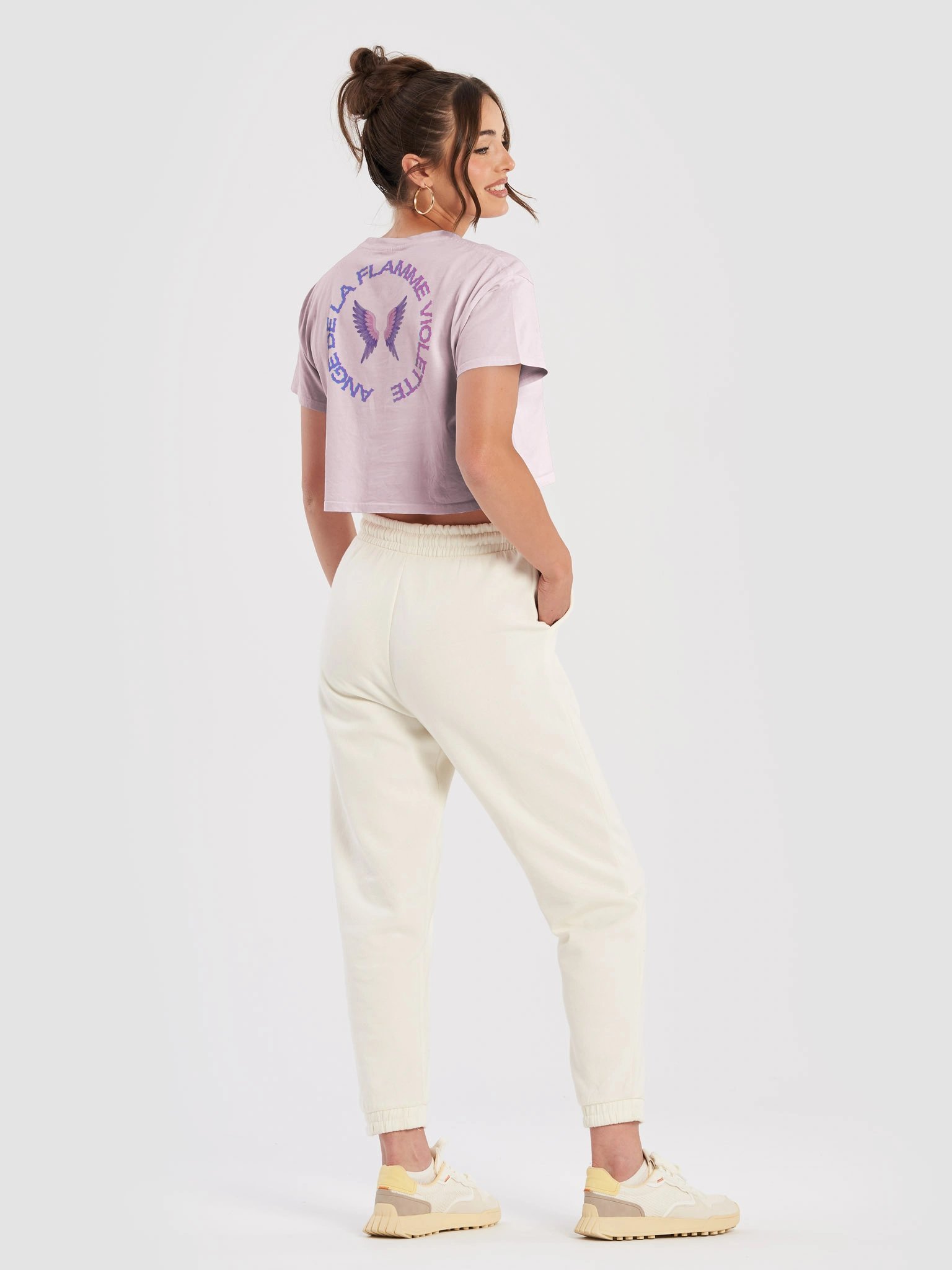 Angele De La Flamme Violet Crop Top product image (8)