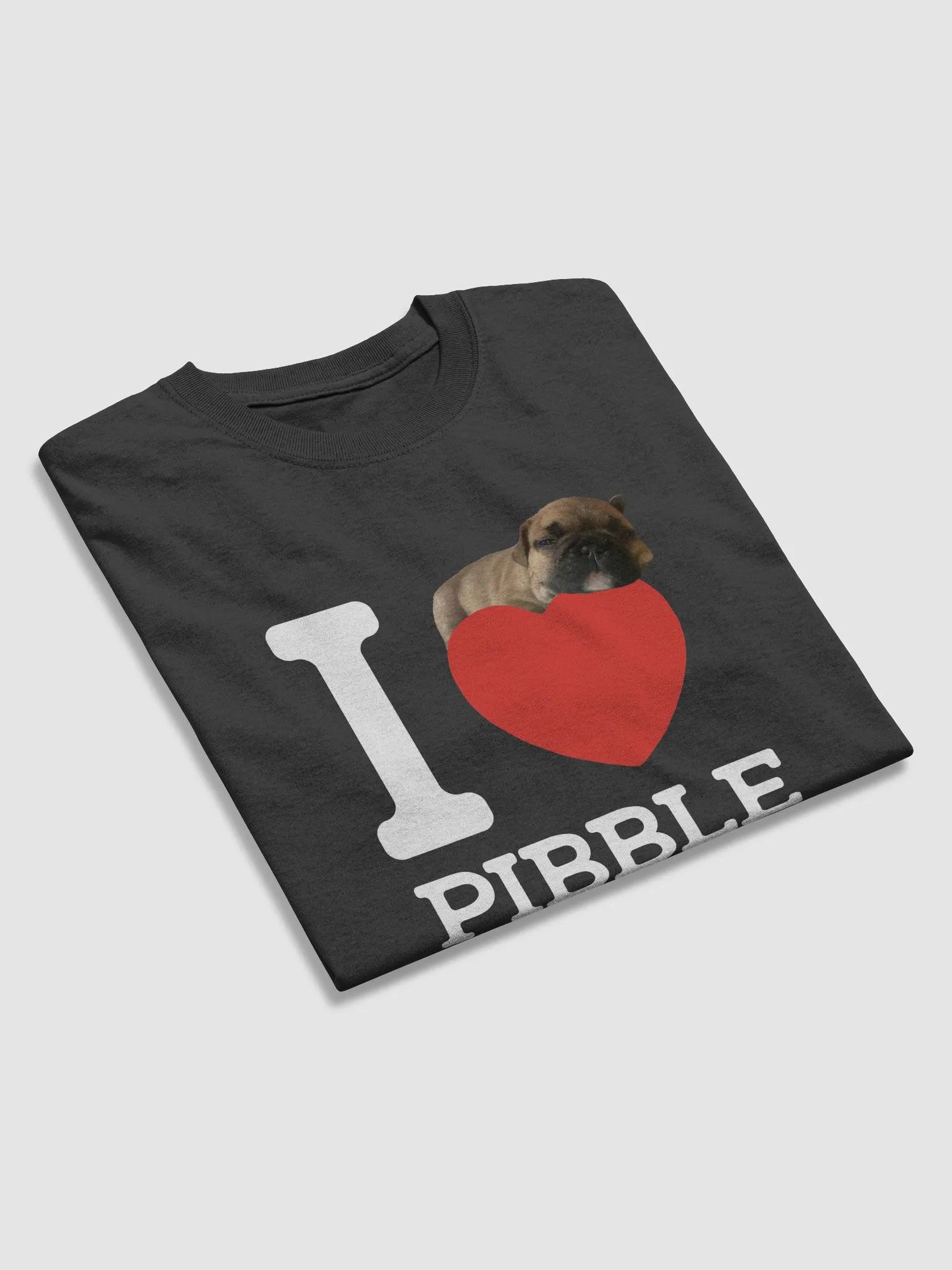 I LOVE PIBBLE T SHIRT (DARK COLORS) product image (3)