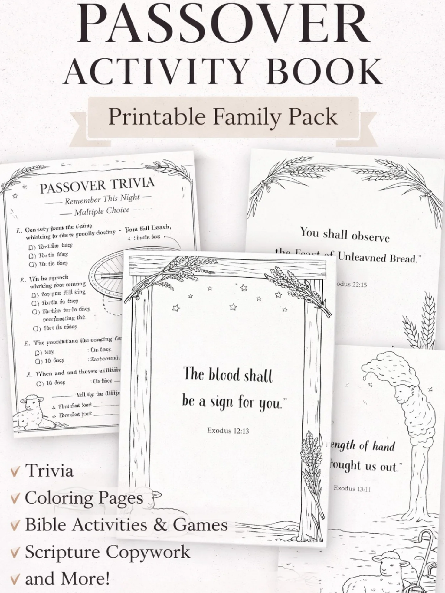 Passover Printable Set product image (1)