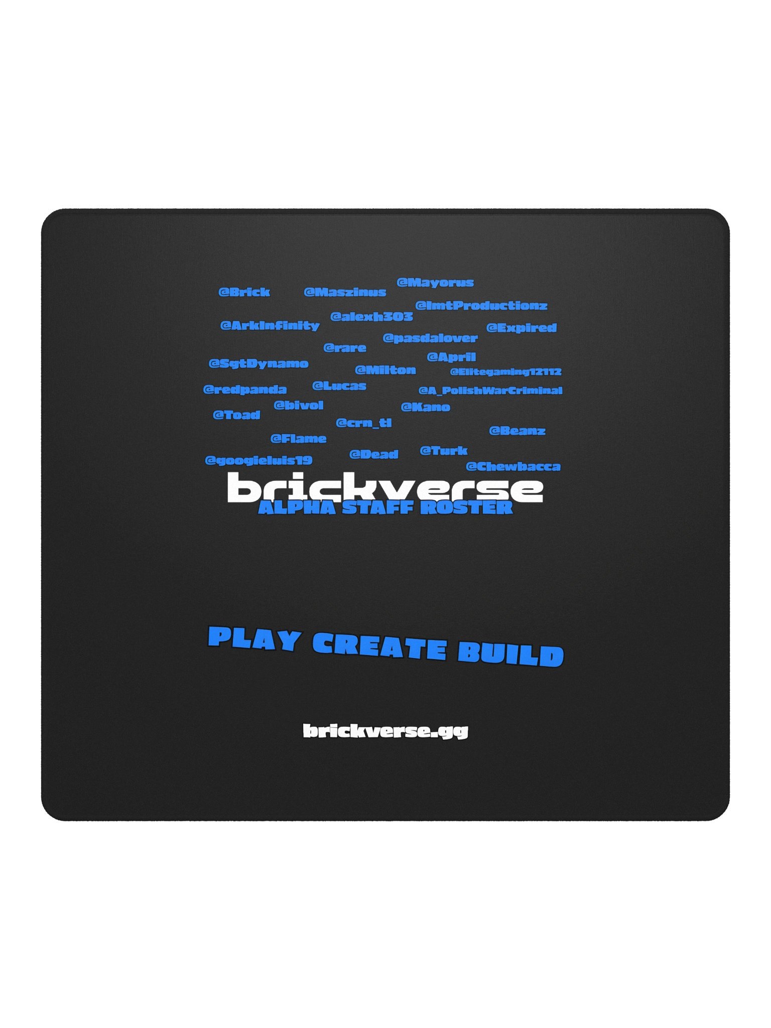 Brickverse Alpha Staff Roster Gaming Mouse Pad product image (2)