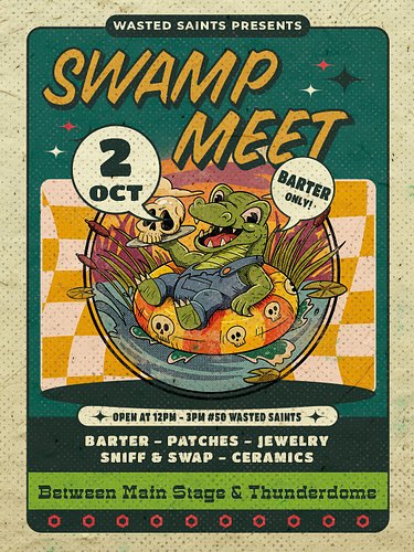 The SECOND ANNUAL SWAMP MEET!

It went so well last time we decided to do it again.

We can be found on the Wasteland map at ...