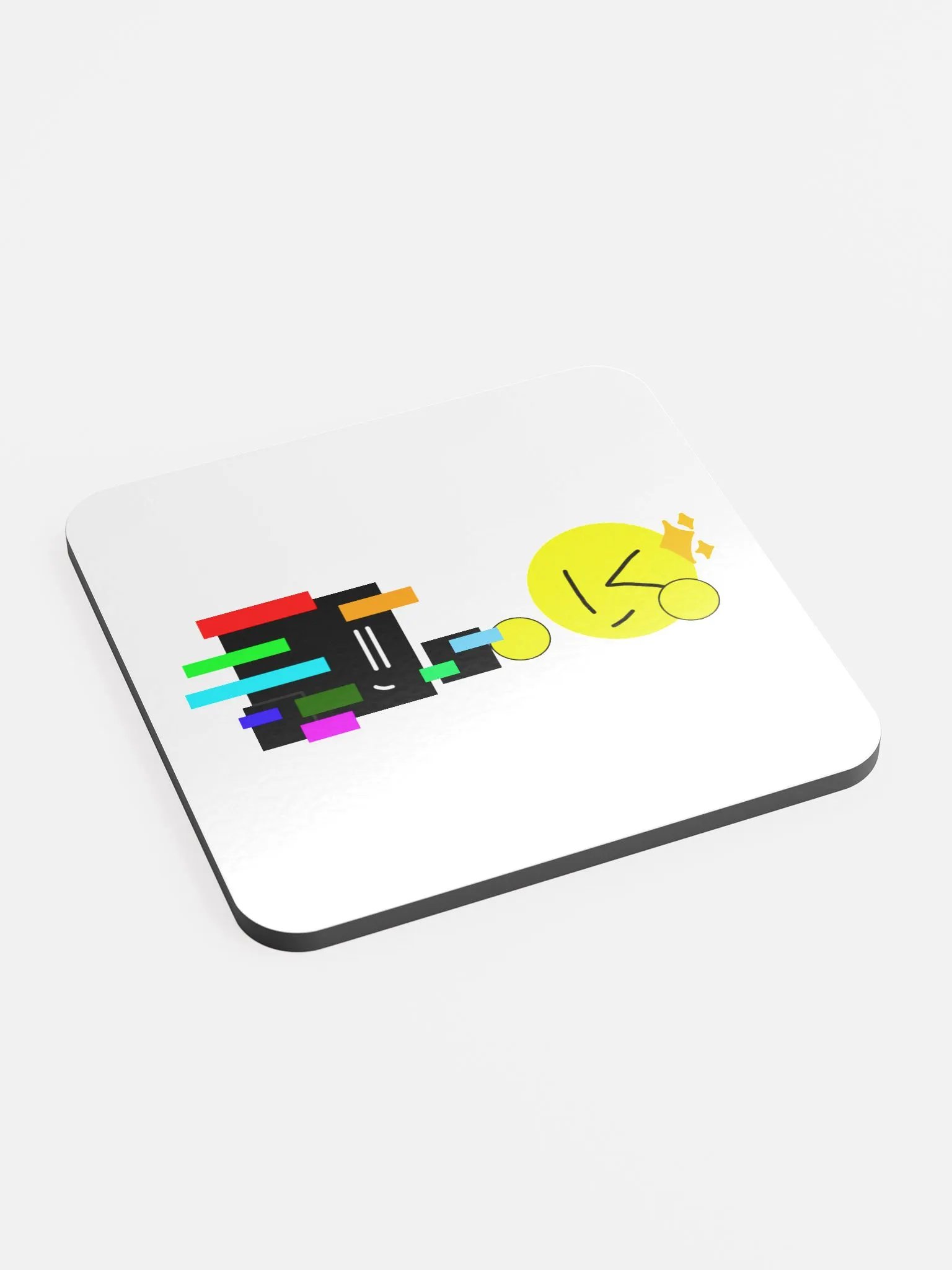 Bobby & Glitchy (Fist Bump) Coaster product image (2)