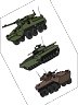 Stryker MGS, BMP-2 and ASLAV Sticker Sheet