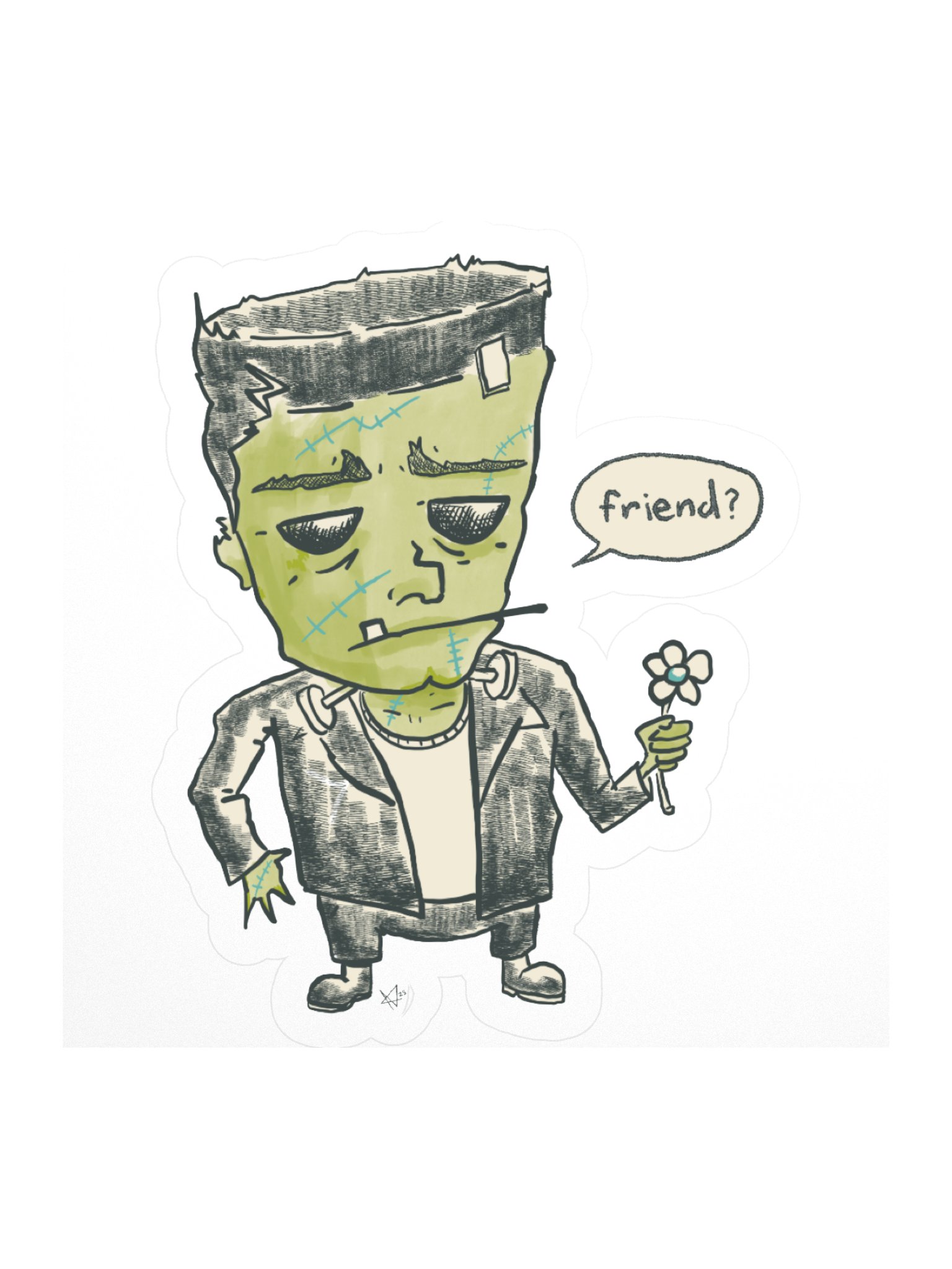 Frankee Friend Sticker product image (3)