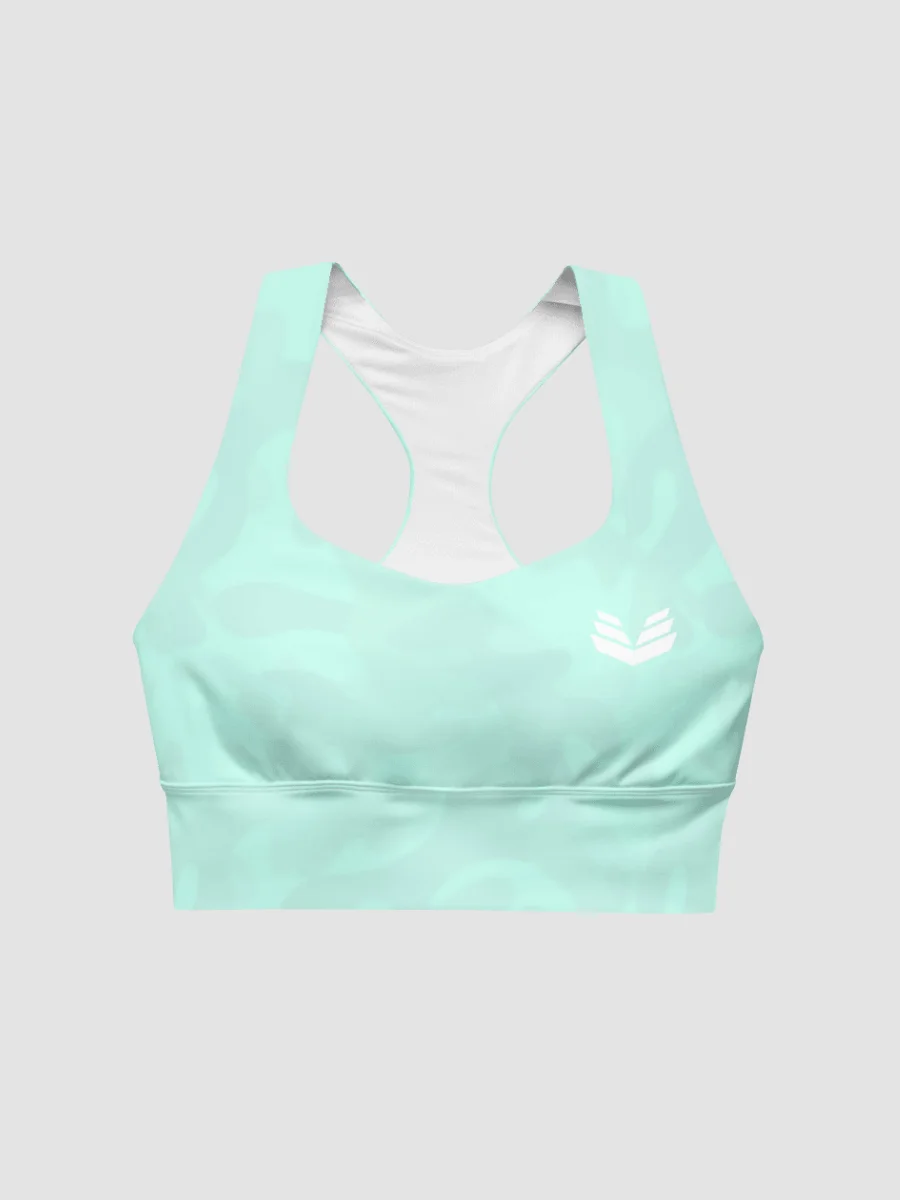 Longline Sports Bra - Mint Camo product image (5)