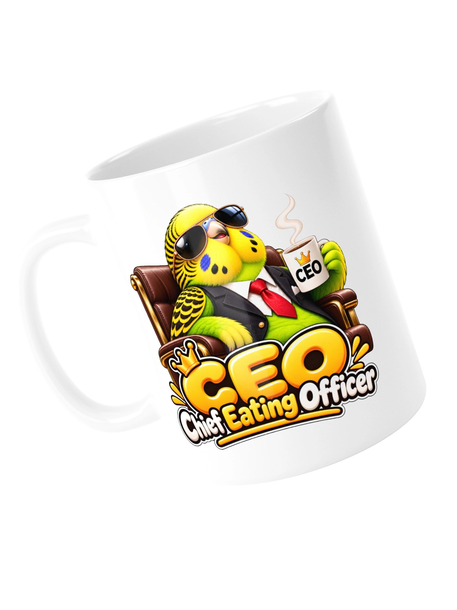 CEO – Chief Eating Officer | Funny Budgie Mug product image (14)