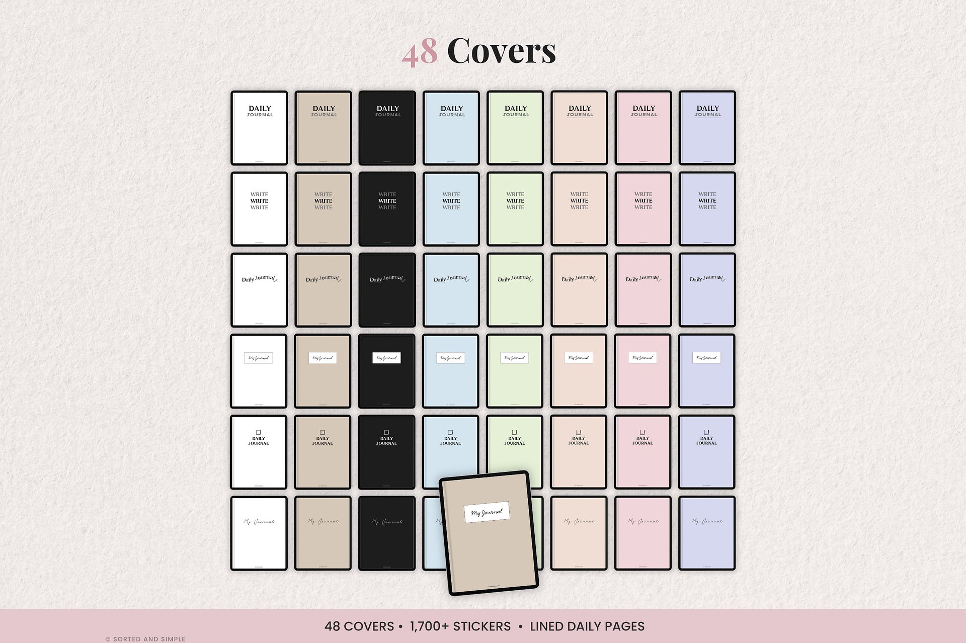 Digital Lined Journal - Colorful product image (3)