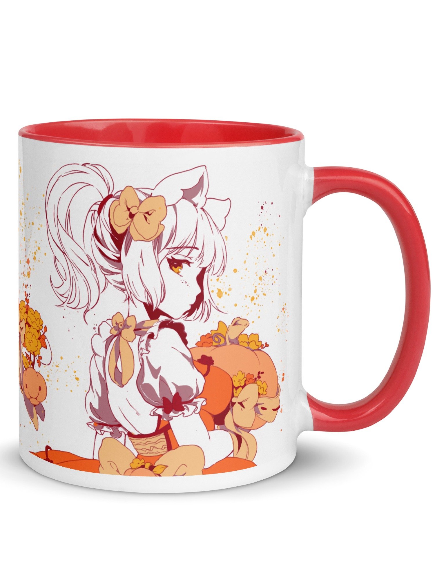 Fall 2025 ♥Pumpkabell♥ Waifu Mug [RED EDITION] product image (2)