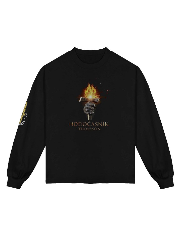 Flaming T Sculpted Hand Long Sleeve Shirt Thompson Hodočasnik product image (1)