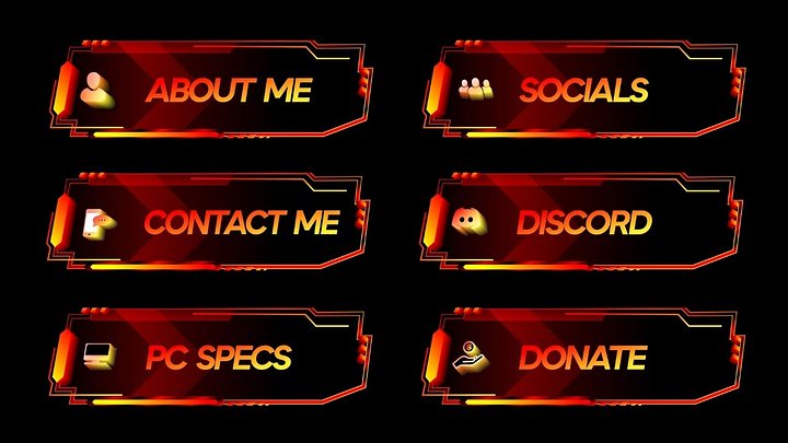 Blazing Lava Twitch Panels product image (1)