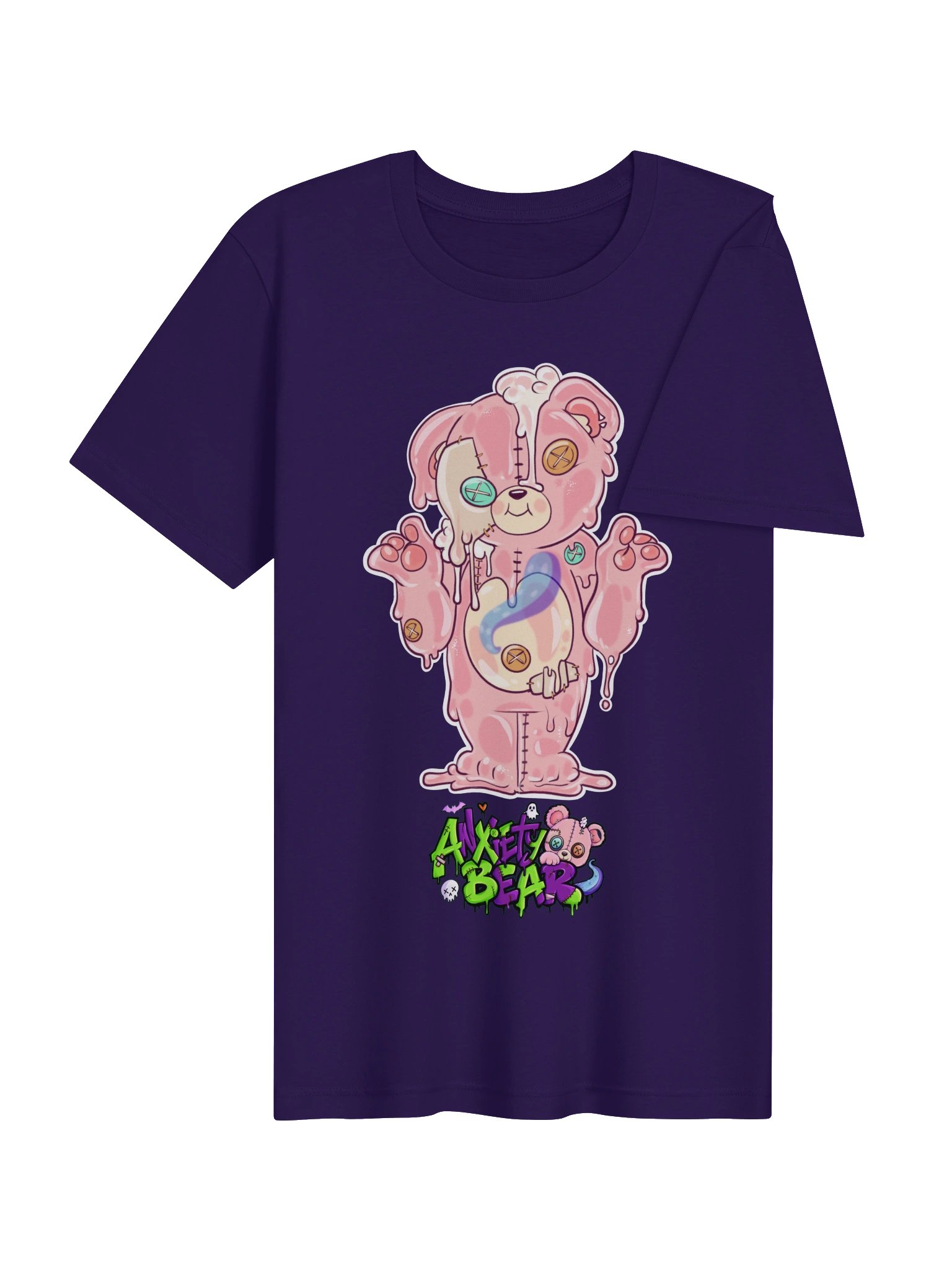 Anxiety Bear Scare Bear Tshirt: Slime Bear product image (32)