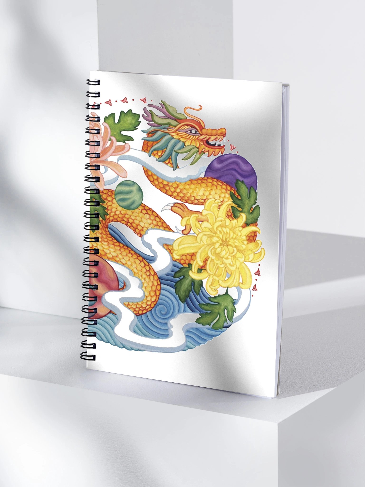 "Dragon & Chrysanthemums" - Notebook product image (4)