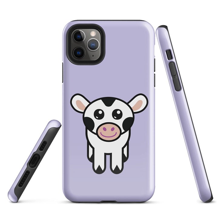 Calfee the Friendly Cow iPhone case - light purple product image (5)