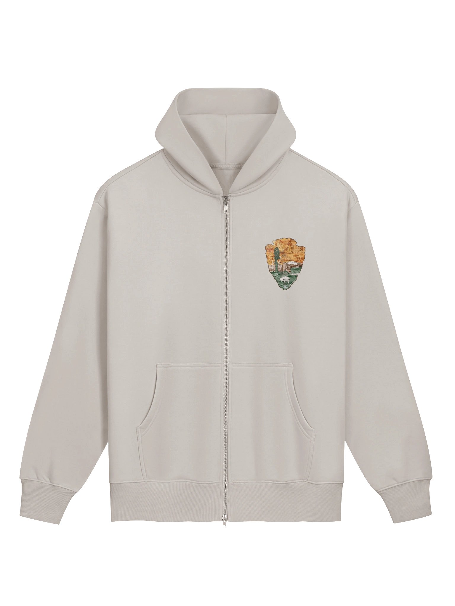 "One Wild Symphony" heavy zip-up hoodie product image (1)