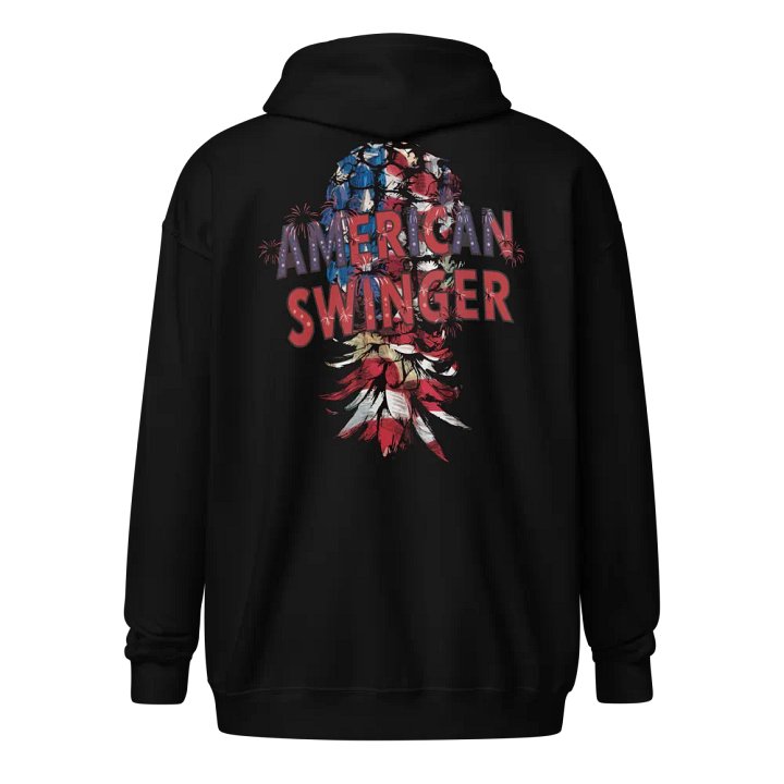 American Swinger Back Print Zippy Hoodie product image (8)