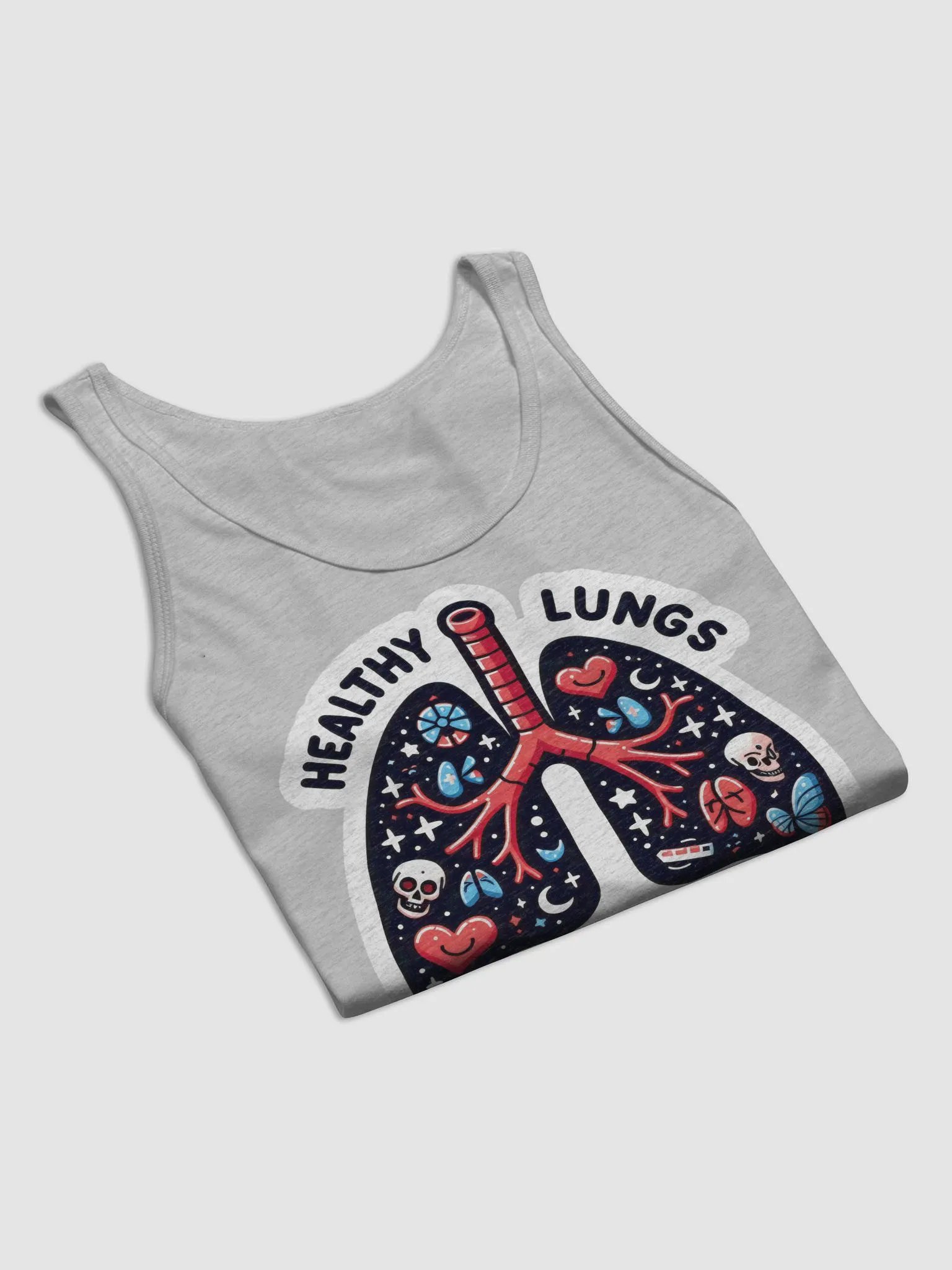 Whimsical Lungs Illustrated Tank product image (55)