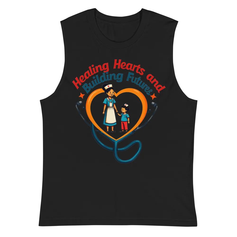 family oriented, Healing Hearts and building future Muscle Tank product image (3)