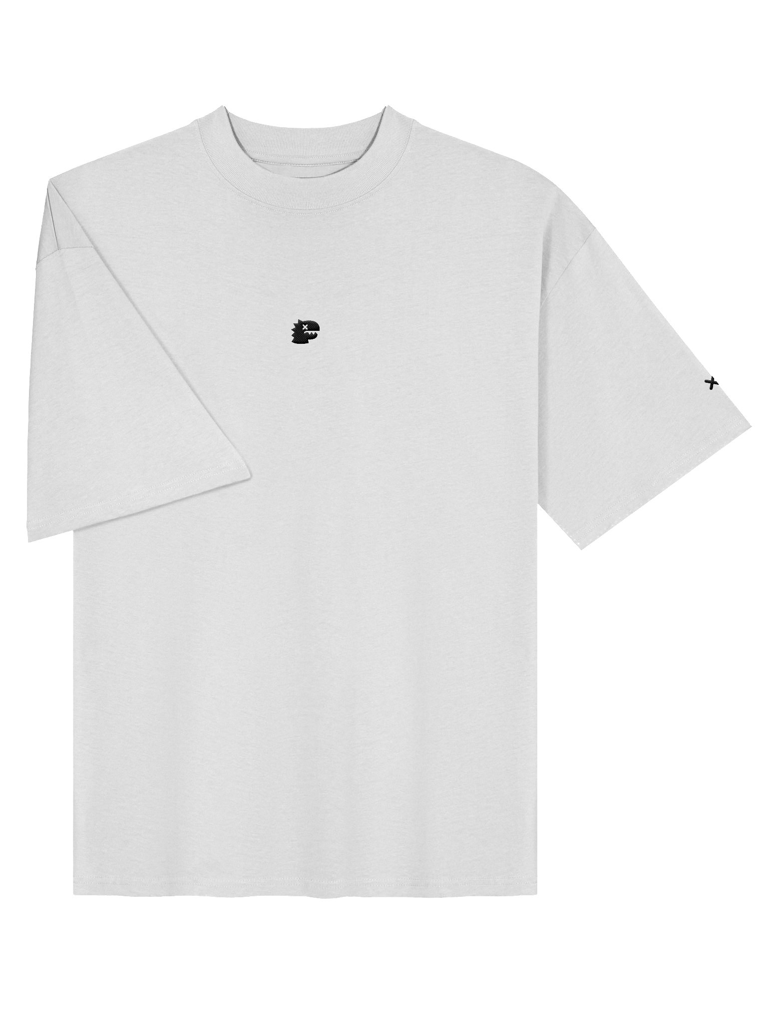 FMB ∣ JETLAG DINO Center Embroidered Oversized Tee White product image (3)