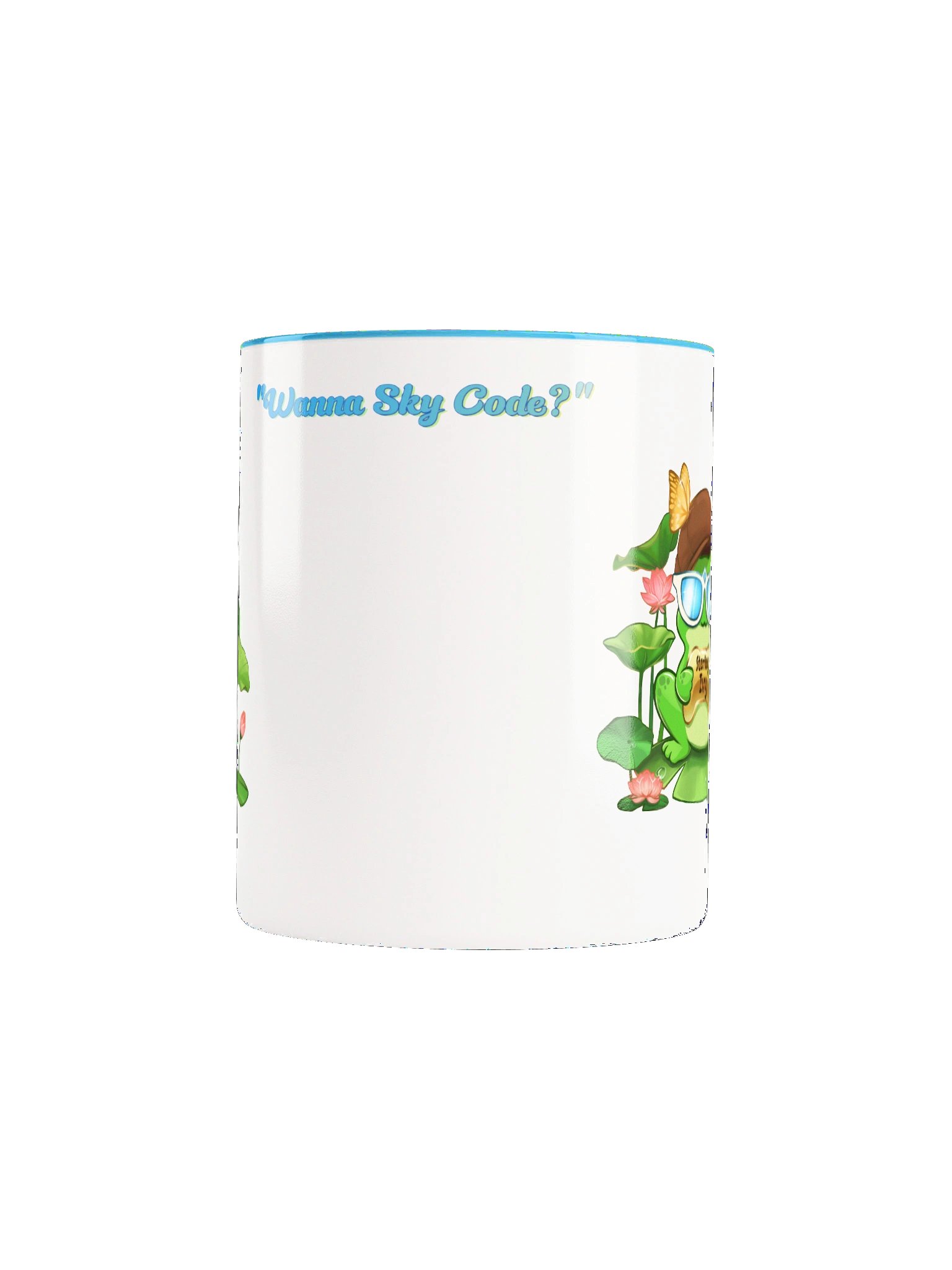 Blue Cafe Frog - "Wanna Sky Code?" product image (5)