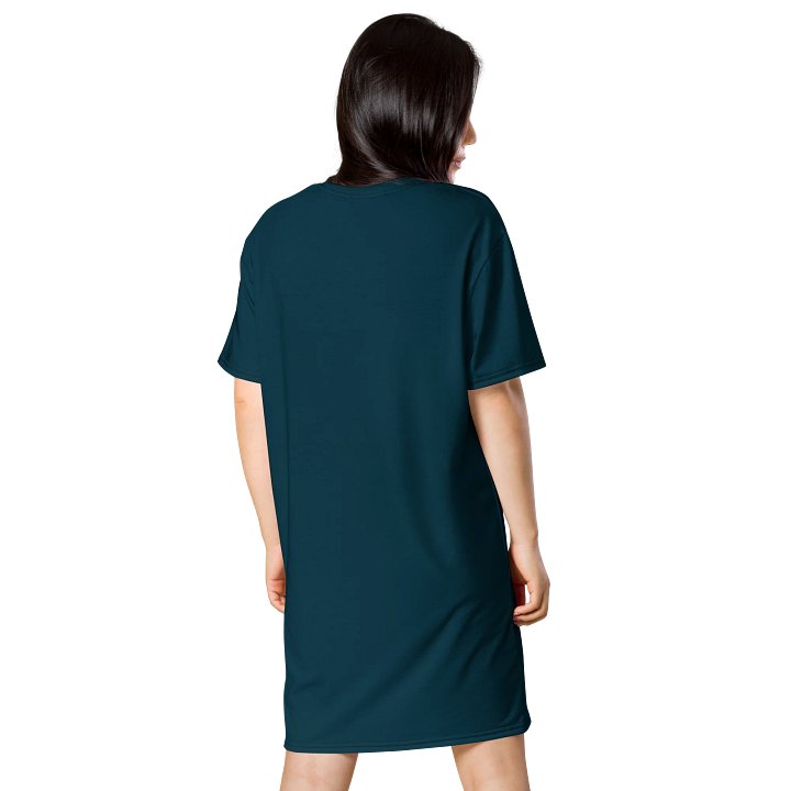 Oversized T-Shirt Dress - Deep Blue Whale, Sizes 2XS-6XL product image (2)