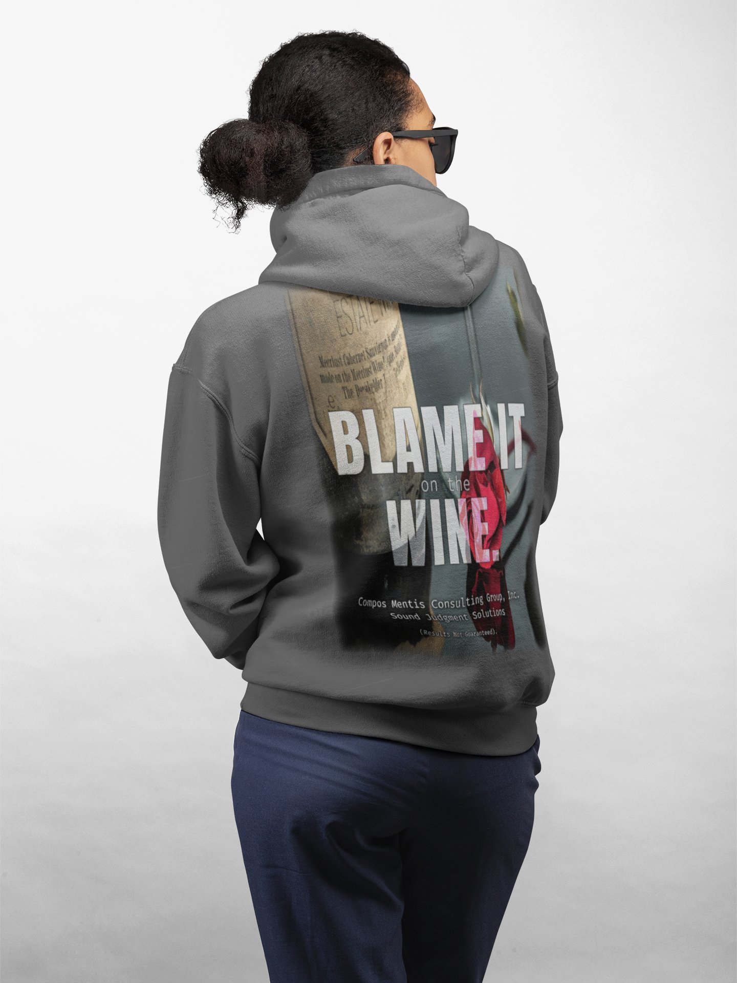 Blame It on the Wine Compos Mentis Zip Hoodie product image (21)