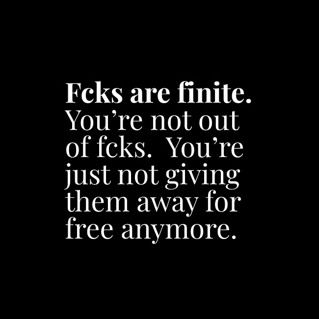 *You are Not Out of Fcks* Collection