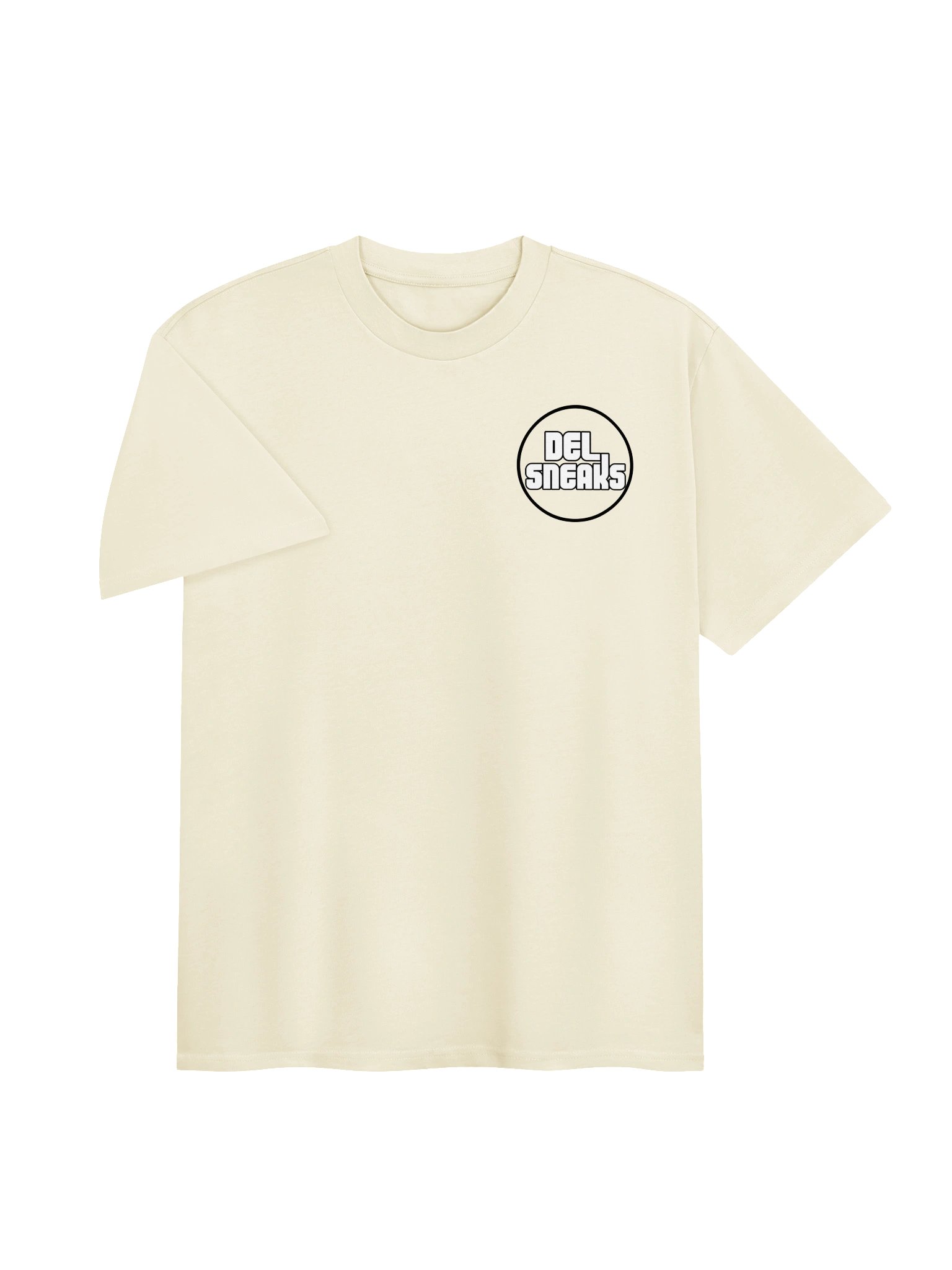 F&B Circular Logo Oversized T Shirt Cream product image (3)
