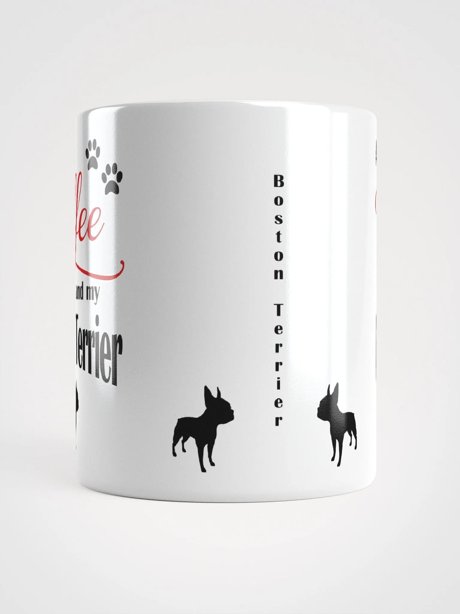 Coffee and my Boston Terrier Mug product image (5)