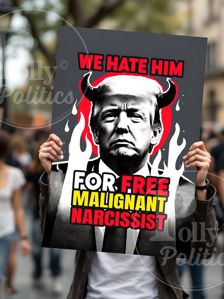 Malignant Narcissist Protest Sign product image (1)