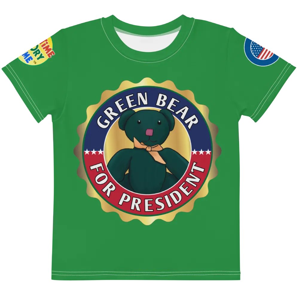 Green Bear Presidential Kid Tee product image (1)